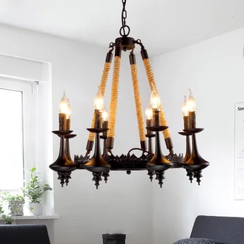 

LED chandelier living room suspension luminaires bar cafe fixtures restaurant hanging lights Industrial retro suspended lamps