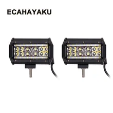 Best Offers ECAHAYAKU 2pcs 5 inch 90W combo beam LED Work Light Bar for Tractor Boat Off-Road 4WD 4x4 Truck ATV 12V 24v led bar car styling Best Offers ECAHAYAKU 2pcs 5 inch 90W combo beam LED Work Light Bar for Tractor Boat Off-Road 4WD 4x4 Truck ATV 12V 24v led bar car styling