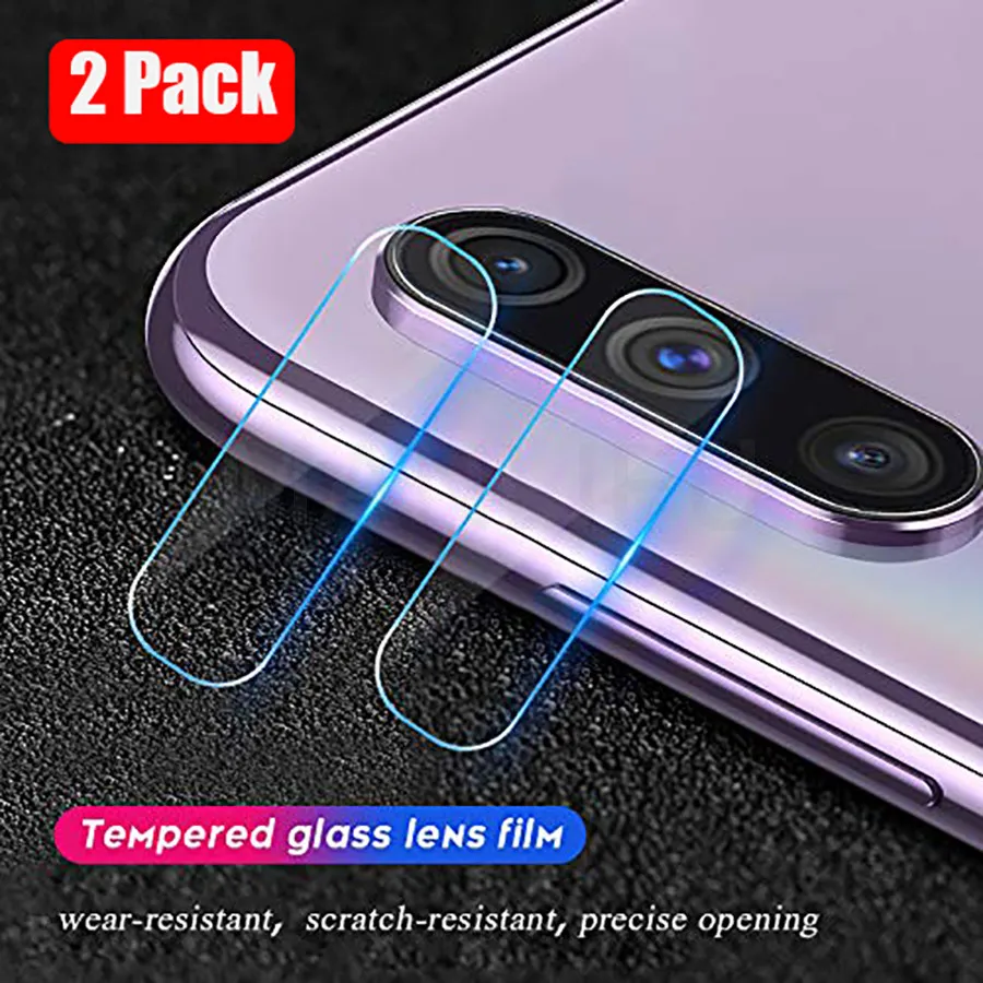 

MANLIFU 2 Pack Clear Tempered Glass Rear Camera Lens For Samsung Galaxy A70 A705F A50 A505F Protective Protective Film