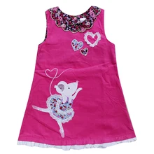 novatx H7137 summer kids children sleeveless dress floral girl dress 2018 new design baby girls clothes child wear hot selling