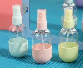 

500Pcs High Quality 60ml Plastic Transparent Empty Spray Bottle For Make Up And Skin Care Refillable Travel Use
