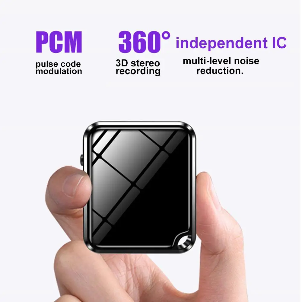 

8G 16G 32G Smart Password Protection Mini Voice Recorder With Playback Ultra Small Audio Recorder Recording