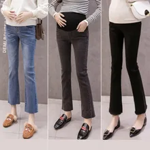 Spring Autumn Maternity Jeans Pregnancy Clothes Denim Trousers For Pregnant Women Plus Size Flare Jeans Maternity Denim Pants Spring Autumn Maternity Jeans Pregnancy Clothes Denim Trousers For Pregnant Women Plus Size Flare Jeans Maternity Denim Pants