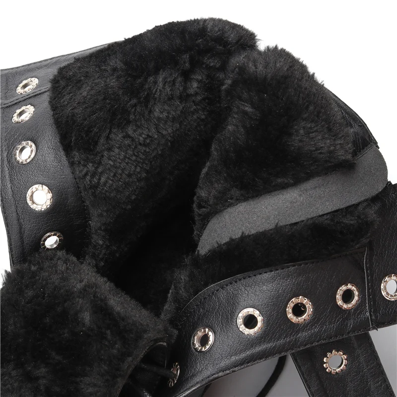 Best Ta Jiang New Fashion Warm Plush Winter Women Ankle Boots For Women Shoes Leather Lace Up Autumn Motorcycle Boots Shoes Woman