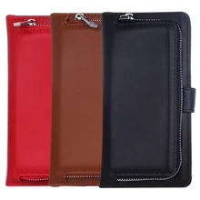 Luxury Leather Phone Case for SAMSUNG Galaxy S7 S7 Edge Detachable Back Cases Zipper Purse Wallet Flip Case with Card Holder