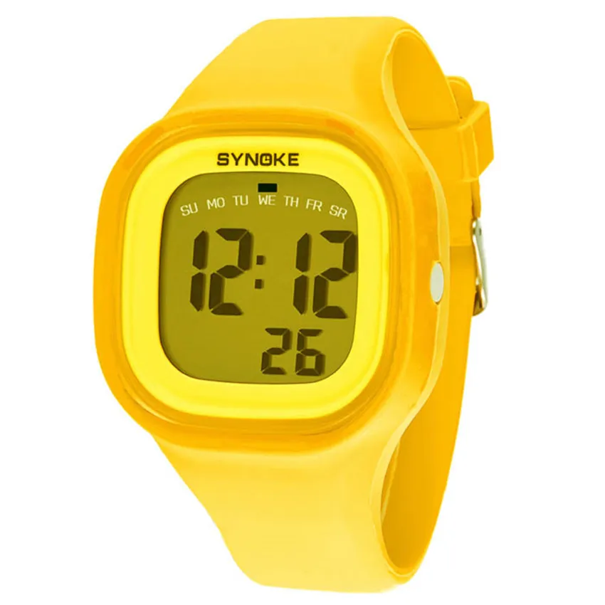 

Unisex Silicone LED Light Digital Sport Wrist Watch Kid Women Girl Men Boy Watches Colorful Light Swimming Waterproof Watch