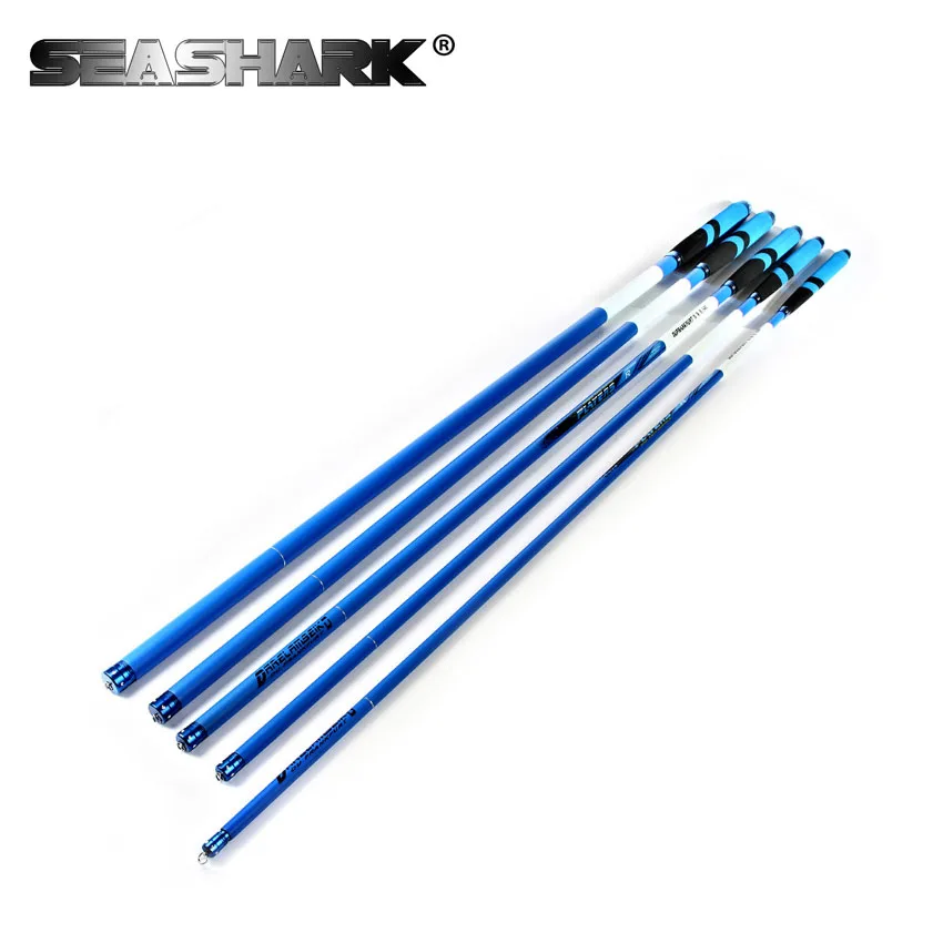 

SEASHARK 5.4M/6.3M/7.2M Carp Fishing Pole With Spare Carbon Fiber Ultra Light Telescopic Fishing Rod