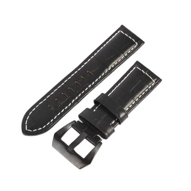 

Leather Watch Bands Bamboo Sea Lines Strap For Panerai 22 24 26 Mm
