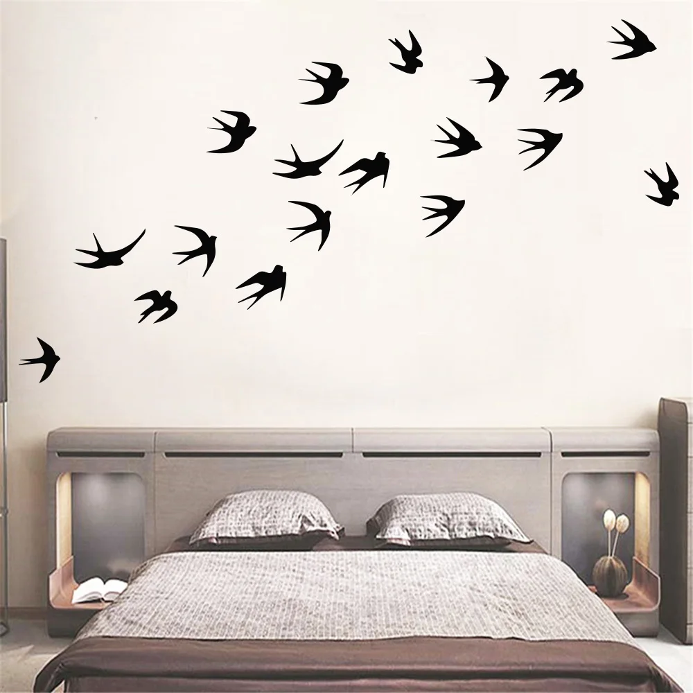 Creative Bird Vinyl Wall Sticker For Home wall Decor Murals Stickers On Windows room decorative Animals Wallpaper