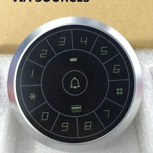 Прямая Заводская круговая сенсорная кнопка 125 кГц Rfid считыватель карт дверь контроллер доступа система Пароль Клавиатура C80