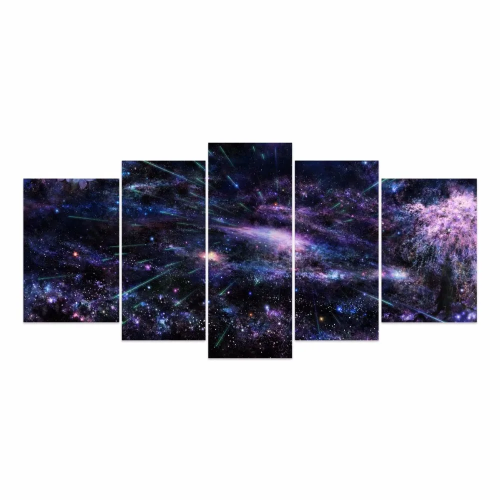 5 Stucke Leinwanddrucke Kunst Hd Malerei Bild Sterne Nachthimmel Galaxy Ungerahmt Wall Bilder Dekoration Wall Pictures Print Artpainting Picture Aliexpress