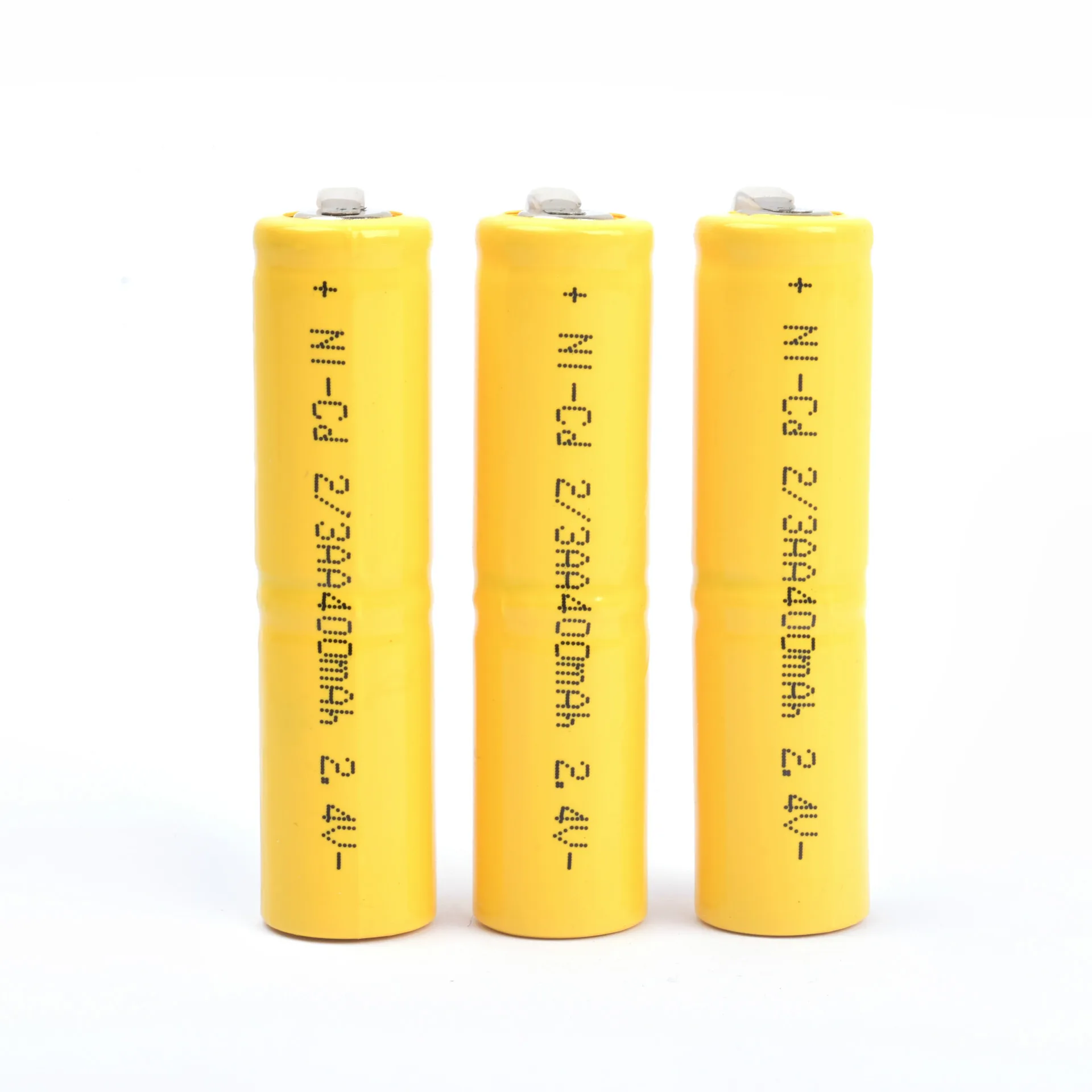 Power Tool Battery Rechargeable Lithium Batteries Rechargeable Nickel Zinc Batteries Rechargeable Nickel Metal Hydride Batteries Disposable Alkaline Batteries 2/3AA 2.4V Ni-CD battery 400mAh Battery Pack Nickel-cadmium Rechargeable AA For RC Toy Shaver LED light