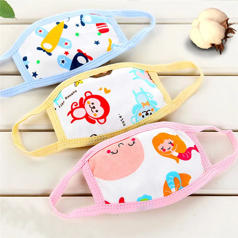 Children Cotton Breathable Breathing Masks Baby Cartoon Breathing Masks