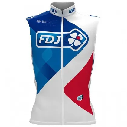 Windstopper FDJ Pro команда синий только Велоспорт жилет без рукавов жилет Mtb Одежда велосипед Майо Ciclismo велосипедная одежда