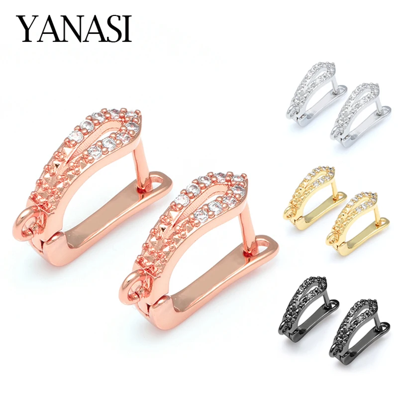 4 цвета, креативные DIY серьги, ювелирные изделия, серьги-обручи, фурнитура, золото, серебро, розовое золото, черный аксессуар, соединитель, подвеска