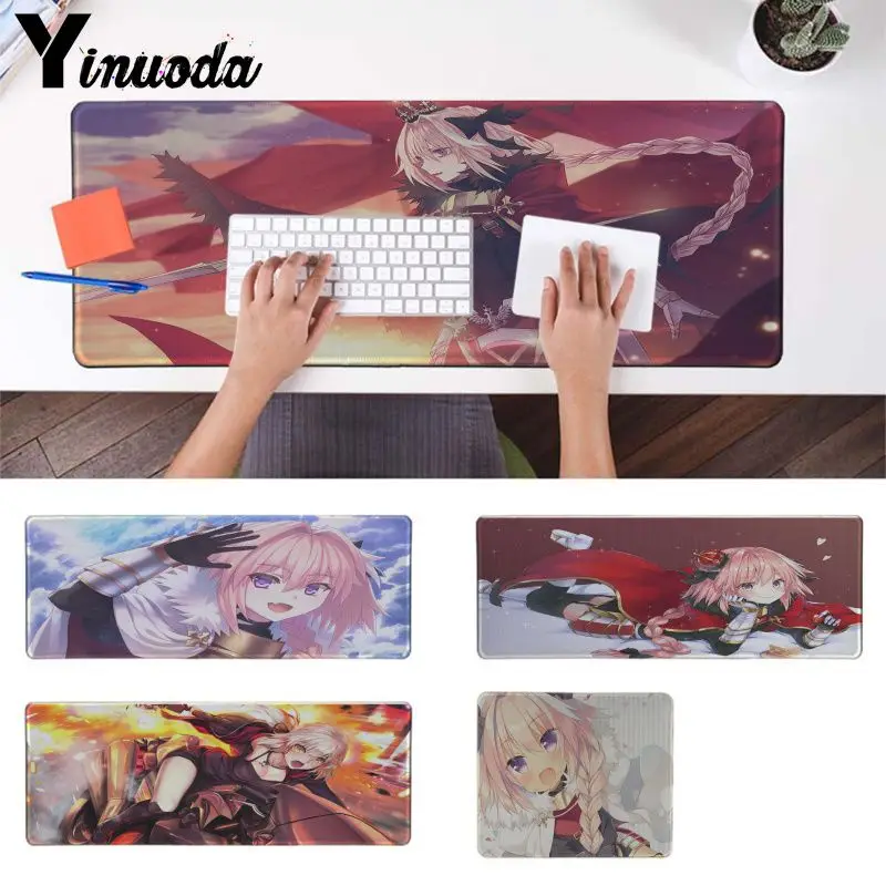 

Yinuoda Hot Sales astolfo anime Laptop game Gaming Mice Mousepad Good quality Locking Edge large Game anime Mouse Pad gamer