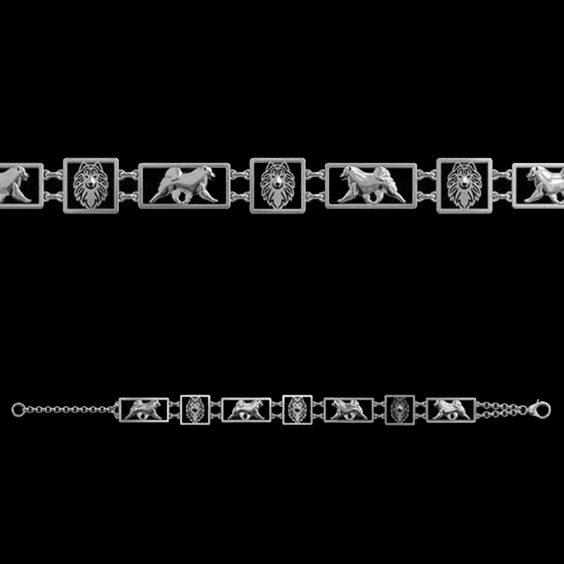 

Samoyed square frames Bracelet Pet dog Jewelry free ship--12Pcs/Lot