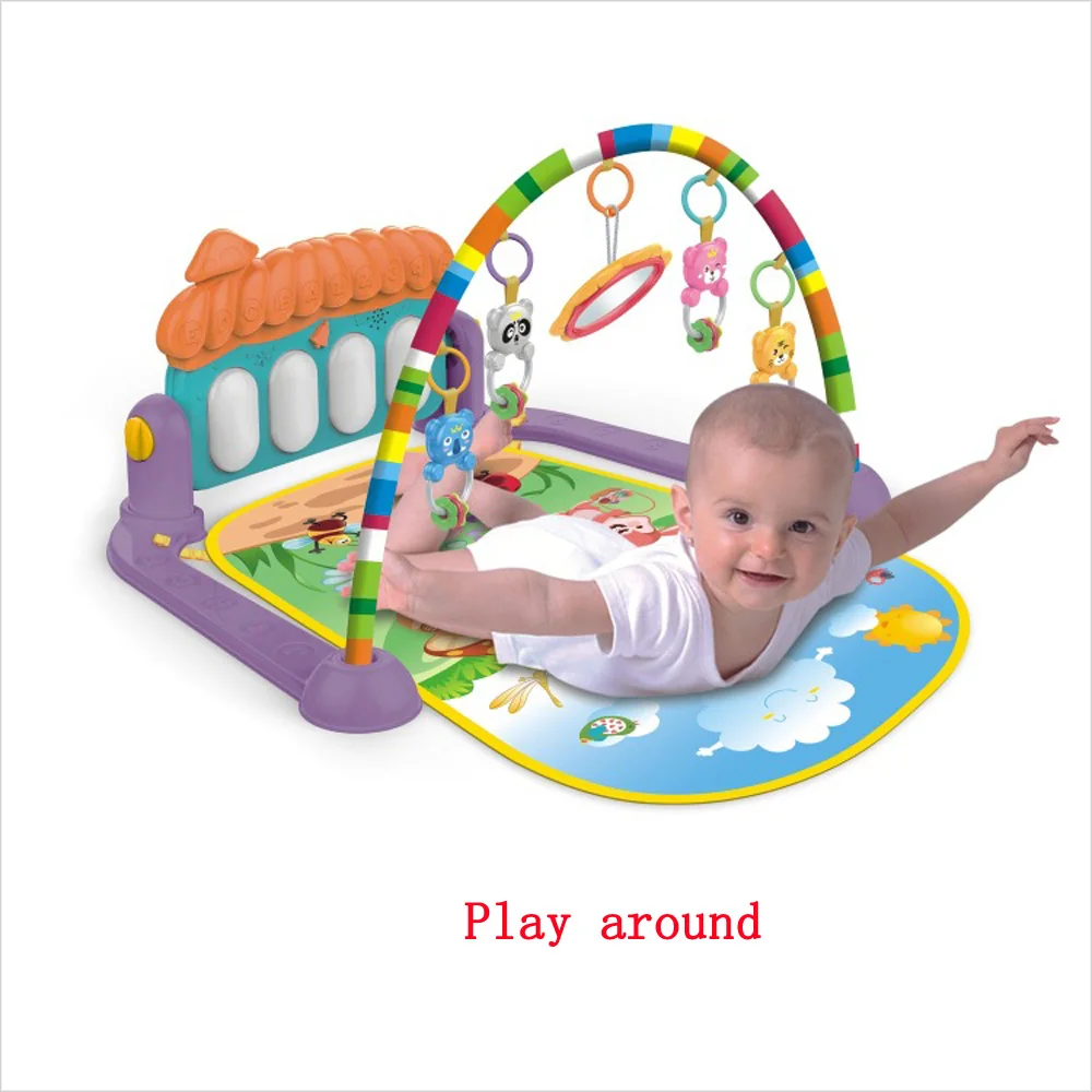 Детский игровой коврик детский Коврик развивающий коврик-головоломка с клавиатурой пианино и милым животным игровой коврик детский спортивный коврик для ползания игрушки