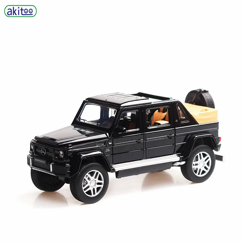 Akitoo модель автомобиля Mercedes Benz Maybach g650 звук и светильник из сплава игрушка для