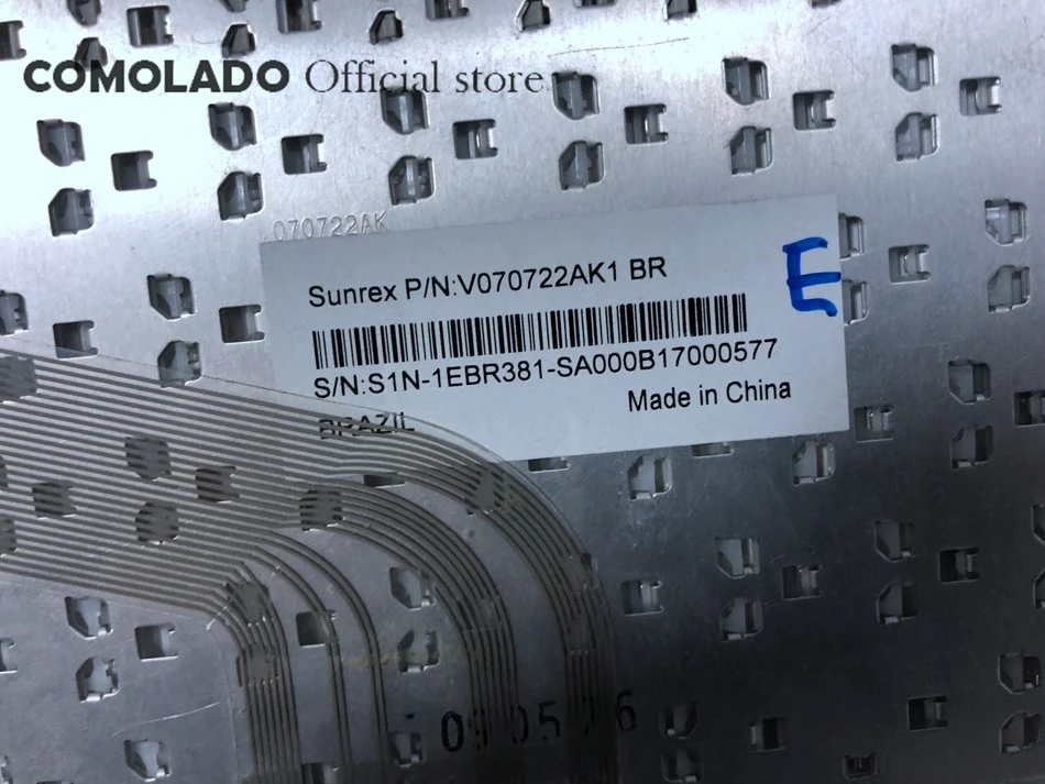 Old stock, with color difference Br Brazil Laptop Keyboard For LG X110 X120 V070722AS1 BR White Keyboard BR Layout -3