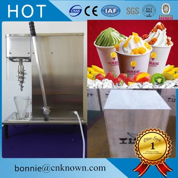 

Professional table top stainless steel cone blend fruit frozen ice cream maker yogurt ice cream mixer machine 110V/220V