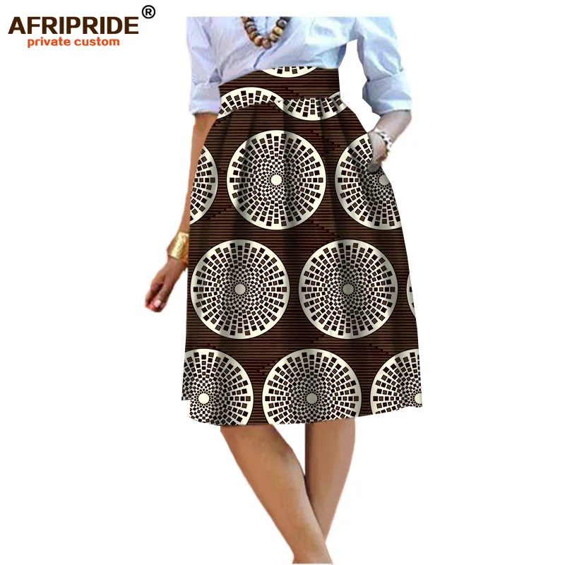 Летняя Оригинальная одежда в африканском стиле, миди юбка для женщин, индивидуальный заказ, высокое качество, батик, хлопок, женская одежда A722704 - Цвет: 289X