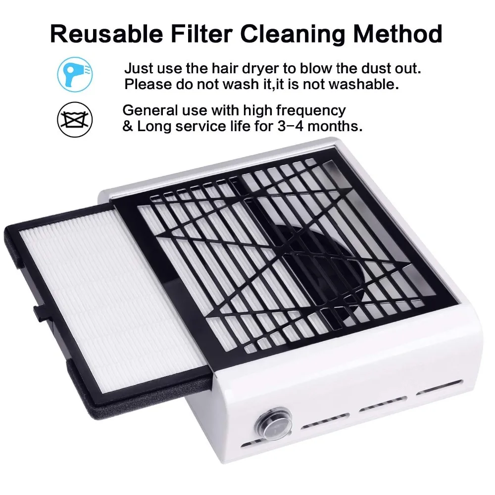 Billig Nagel Staub Collector Desktop Staubsauger für Nail art Maniküre Bohrer Staub kollektor Nagel Fan Saug Nail art Salon Ausrüstung