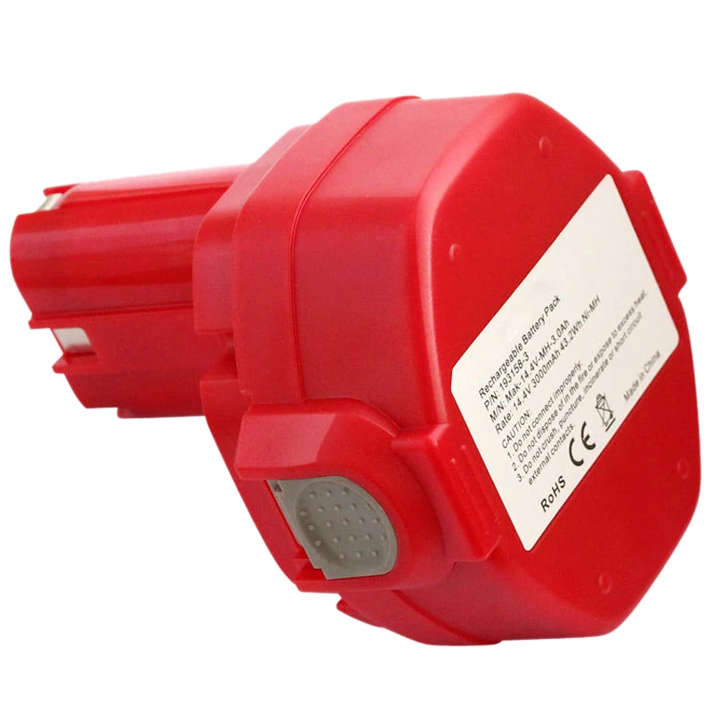 Skup Najlepsze oferty 14.4V 3.0Ah NiMH bateria do narzędzi makita 6281D 6333D 6336D 6337D 6339D czerwony