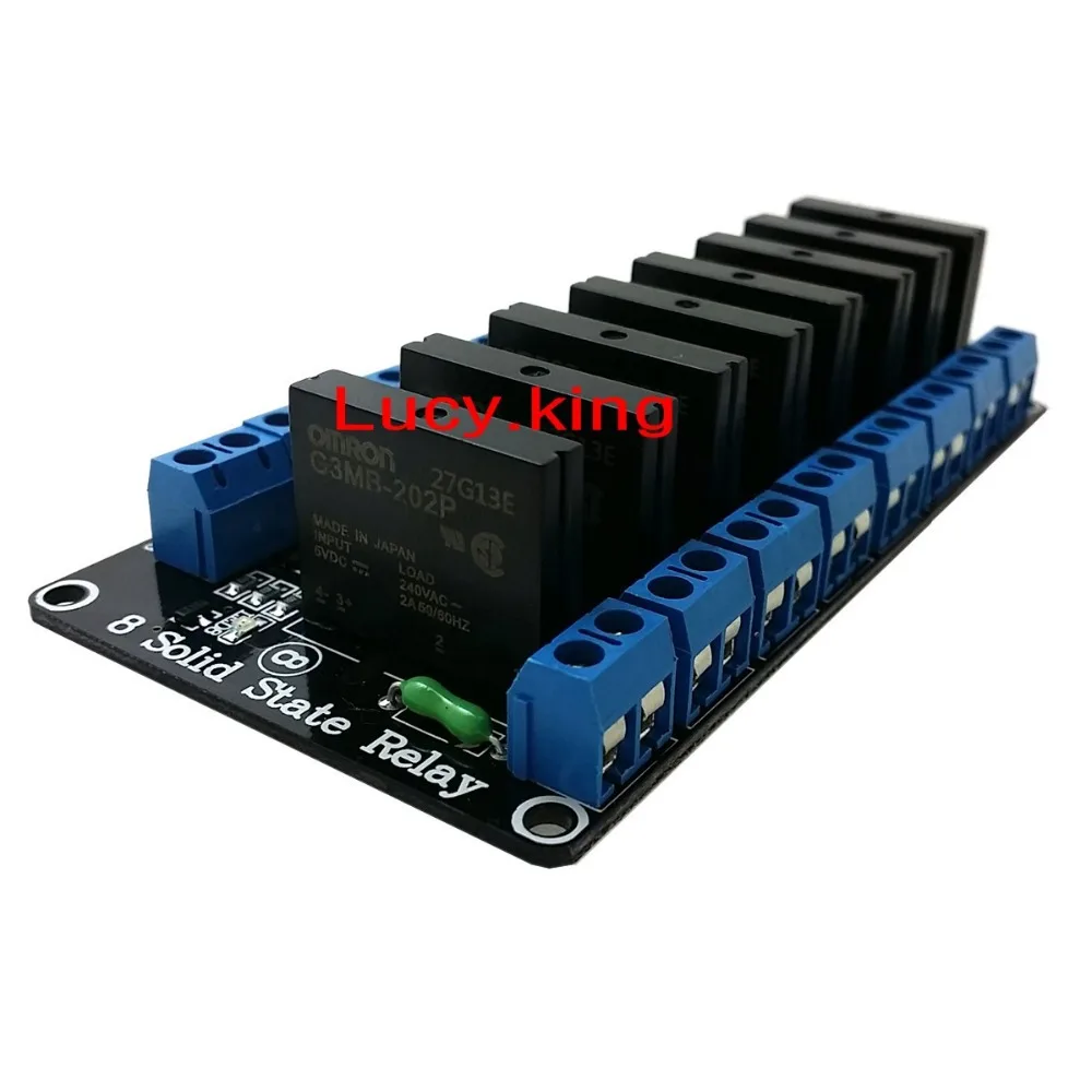 

8-channel , 5V high level trigger Solid State Relays with Fuse / 250V2A