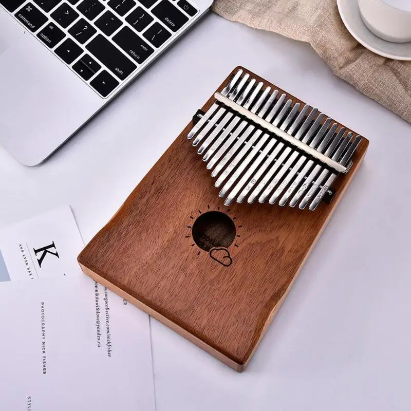 17 Key Kalimba 17 Африканский «пианино для больших пальцев» дети взрослые музыка перкуссионная клавиатура комплект Музыкальные инструменты деревянные детские игрушки
