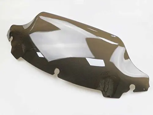 

LJBKOALL Light Brown 6" Motorcycle Wave Windshield Wind Screen Windscreen for Harley Electra Street Glide Touring Bike 2014-2016