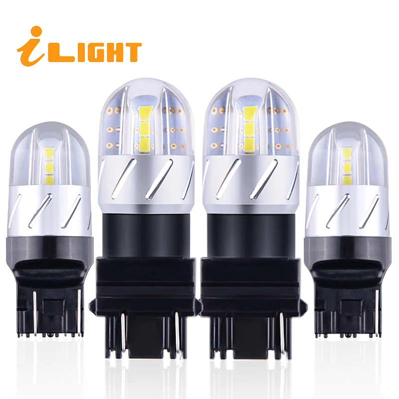 iLight 2x W21W Car LED 7440 7443 T20 T25 3156 3157 Auto Bulbs Chip DRL