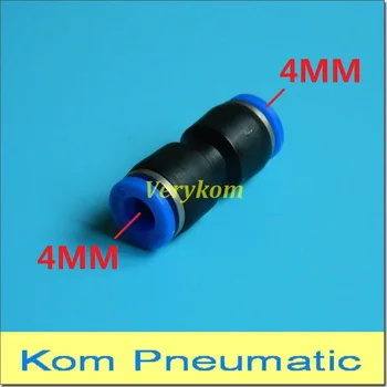 

100x APU-04 Free Shipping Pneumatic 4mm Tubing One Touch Push In Pipe Tube Air Fitting Hose Quick Connector Joiner PU-4 APU4