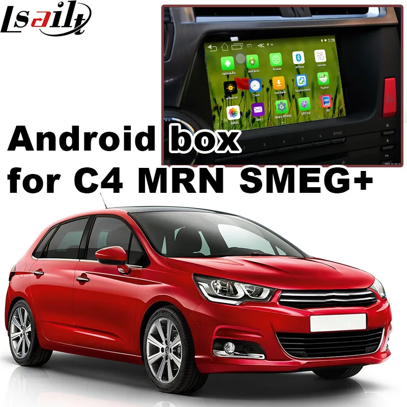 

Android 6.0 GPS navigation box for Citroen C4 MRN SMEG+ system video interface box with Carplay youtube waze yandex rear view