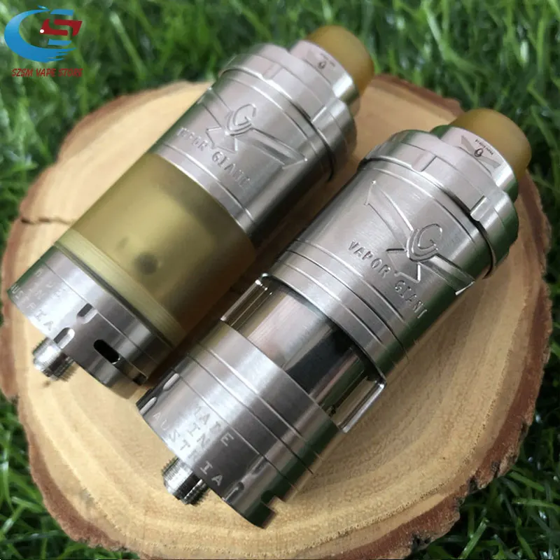 Горячее поступление Vapor Giant v6S 23 мм RTA 6 мл емкость 316ss Регулируемый нижний поток воздуха одна катушка распылитель VS Giant M5 MTL RTA