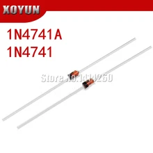 100 шт. 1 Вт 11 в 1N4741A 1N4741 DO-41 Диод Зенера