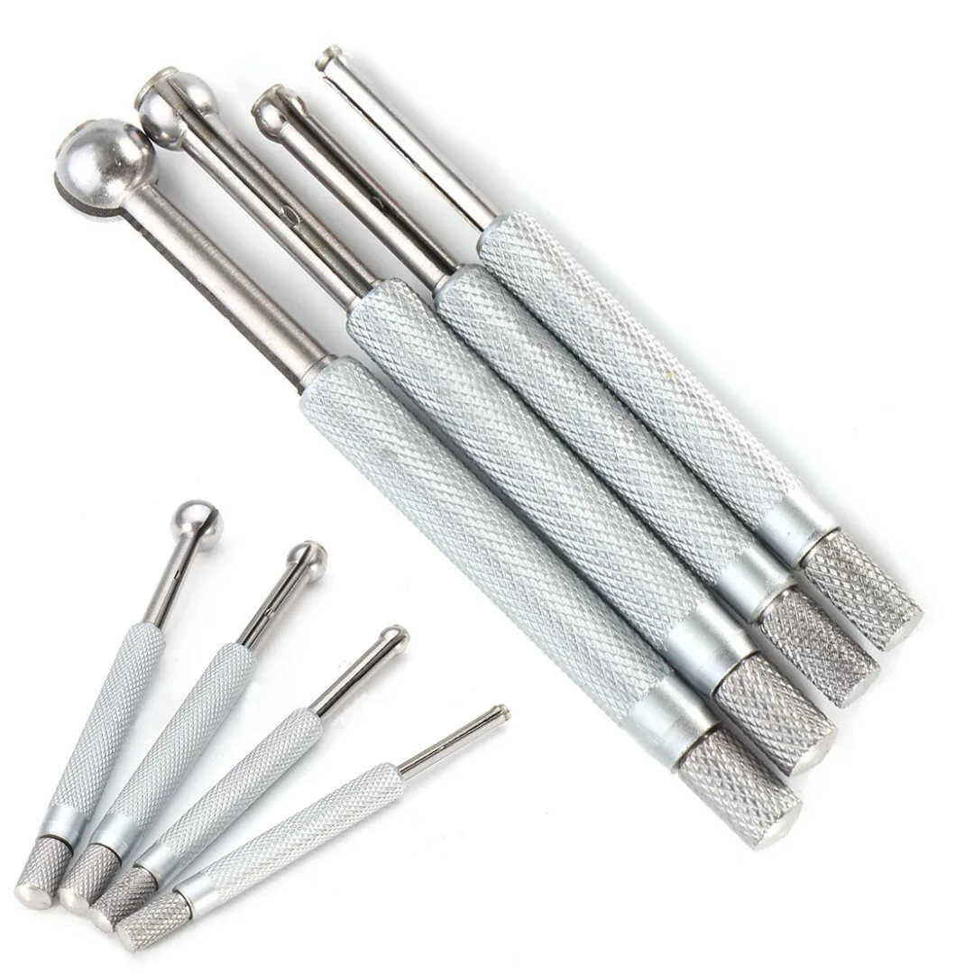 4pcs Ball Small Hole Gauge High Quality Steel Telescopic Gage Set 3