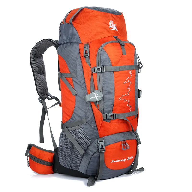 Waterproof Travelling Backpack Big Capacity 80+5L Male Camping Hiking ...