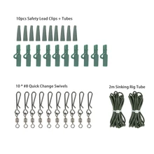 Lixada 32 шт./лот быстроходные шарниры Карп безопасности свинцовые весовые зажимы рыболовные снасти снаряжение для рыбалки Acessary