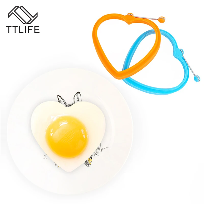 TTLIFE Форма для яиц силиконовые в форме цветка Круглый Сердце Звезда блинница яиц форма для детского завтрака Эфирная форма для яичницы