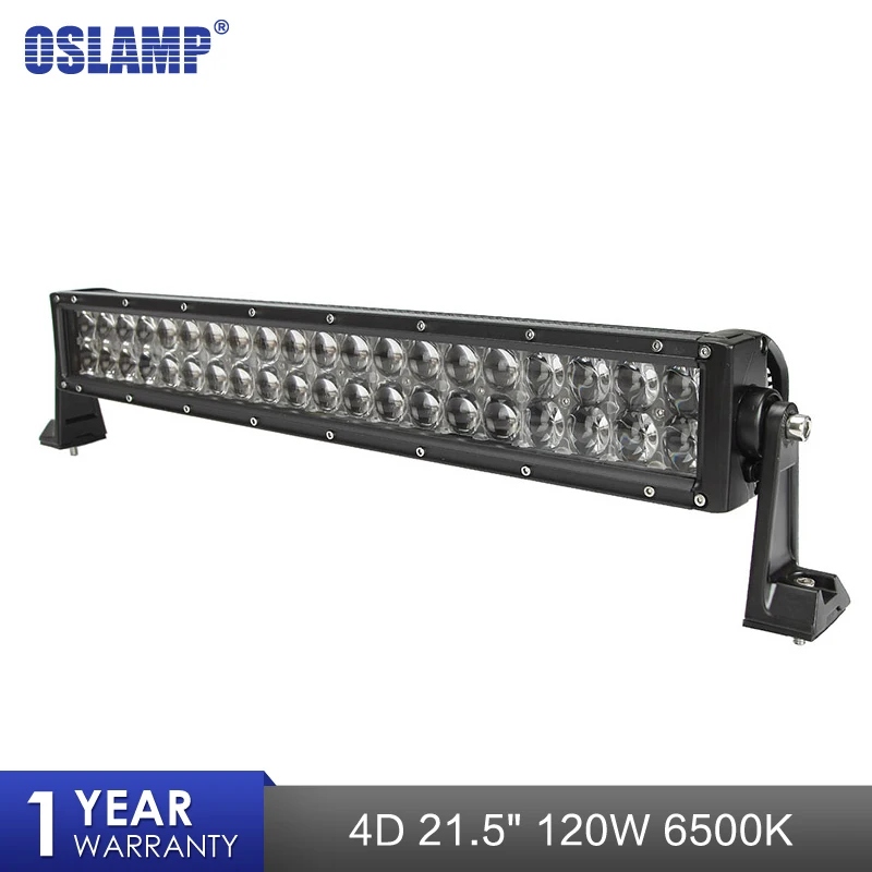 

Oslamp 4D 21.5" 120W Work Light Combo Beam Straight LED Bar Light for Motorcycle Tractor Boat Off Road 4WD 4x4 Truck SUV ATV