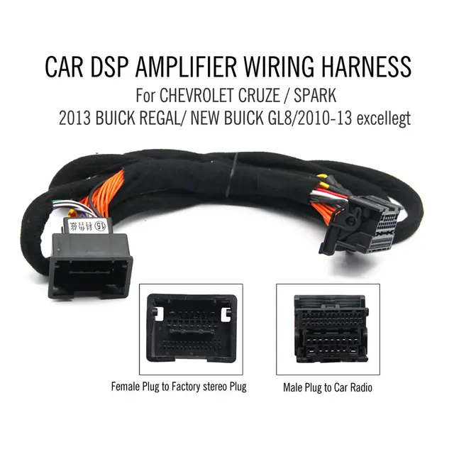$US $24.00  Car DSP Amplifier wiring harness cable for CHEVROLET CRUZE / SPARK 2013 BUICK REGAL/  BUICK GL8/201