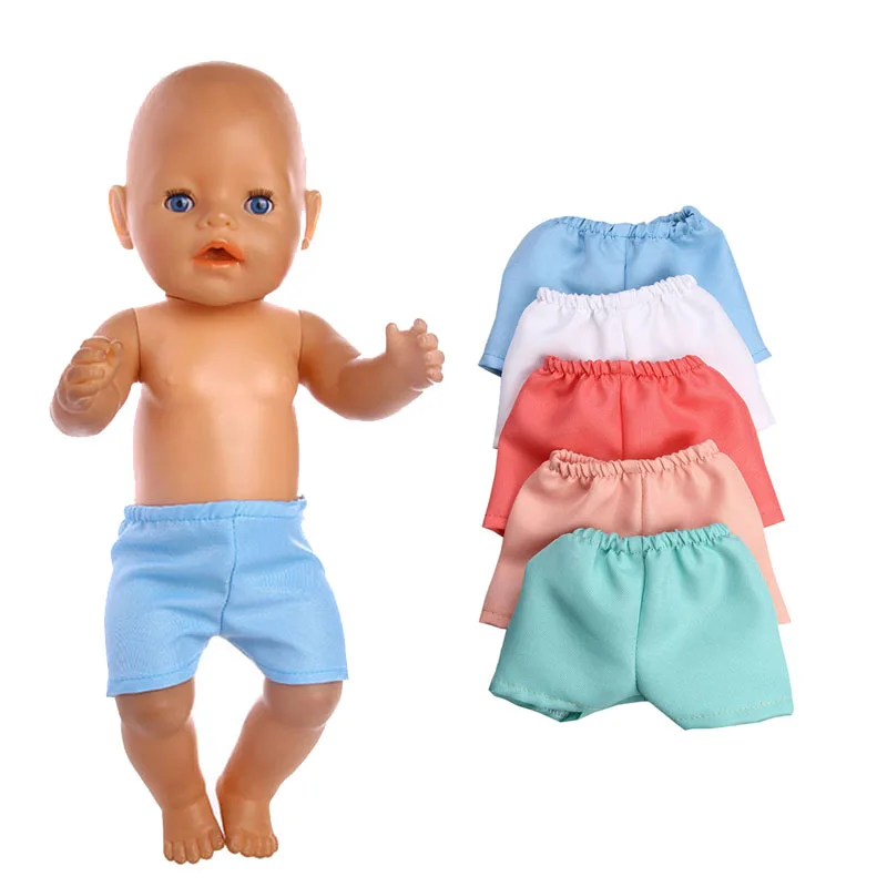 

Handmade Doll Accessories 5 colors shorts Fit 18 Inch Doll &43cm New Born Baby Clothes
