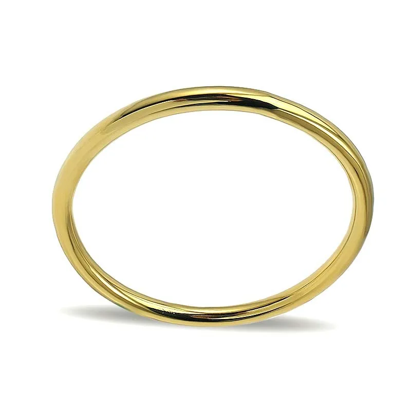 COUYA 2018 Gold Round Smooth Bangle Simple Design Classic Fashion Jewelry 2018 Elegant Women Bracelet Indian Free Shipping - Image 6