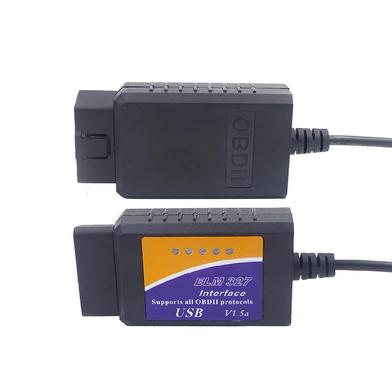 1 шт. ELM327 USB V1.5a пластиковый OBD-II сканирующий инструмент Автомобильный сканер с диагностическим интерфейсом сканер кода