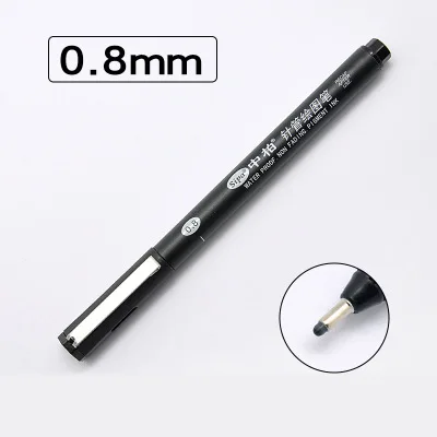 1 шт. ручка-крючок, маркерные ручки для рисования, набор для рисования, школьные товары для рукоделия, корейские канцелярские принадлежности - Цвет: 0.8 mm