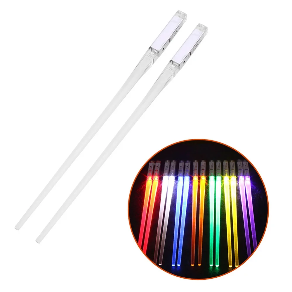 

1 Pair LED Light Up Chopsticks Sticks Dinning Room Dinner Party Tableware Funny