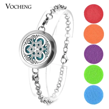 

10pcs/lot Essential Oil Diffuser Bracelet Stainless Steel Essential Oil Diffuser Locket Bracelet Bangle 2 Styles VA-552*10