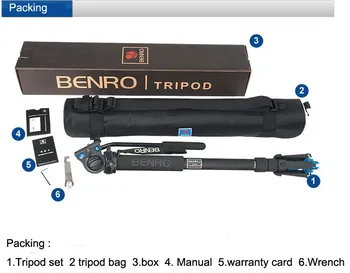 

Benro A49TDS4 Sport Bird Watching Series Monopod Kit Tripod Suit For Video DSLR Camera Recorder Support Frame Wholesale