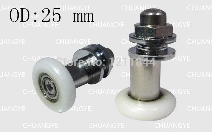 

OD:25mm 8pcs Old fashioned circular arc shower room bathroom glass door sliding door pulley roller wheels 25mm